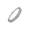 Anillo Dalia de plata de ley con circonitas brillantes y diseño minimalista