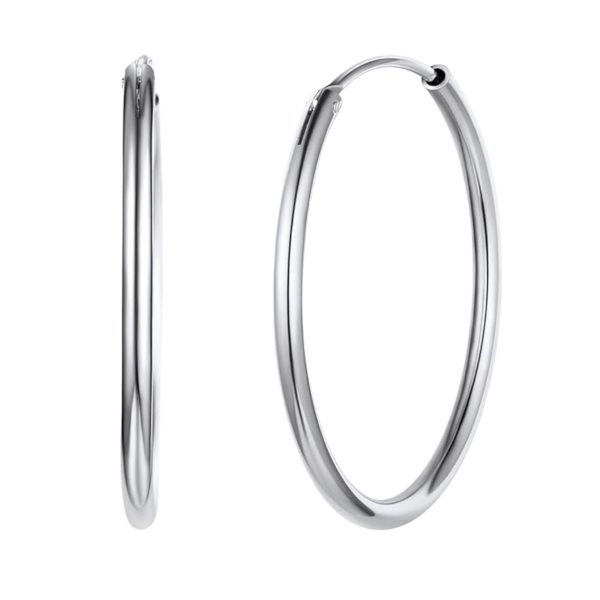 Pendientes de plata Aro Velaris grandes