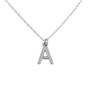 COLLAR PLATA INICIAL LISA