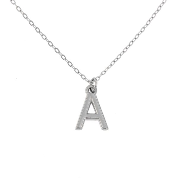 COLLAR PLATA INICIAL LISA