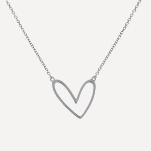 Collar Plata Lasha | Collar Elegante de Plata con Diseño Fluido