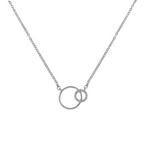 COLLAR PLATA CIRCULOS VERONA