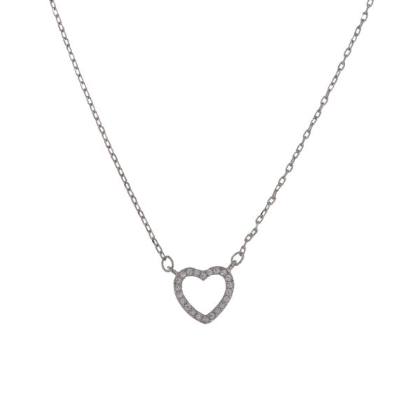 COLLAR PLATA CORAZÓN RUANDA