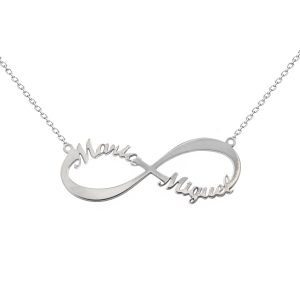 COLLAR PLATA PERSONALIZADO INFINITO
