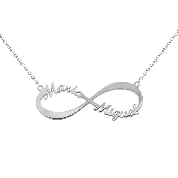 COLLAR PLATA PERSONALIZADO INFINITO