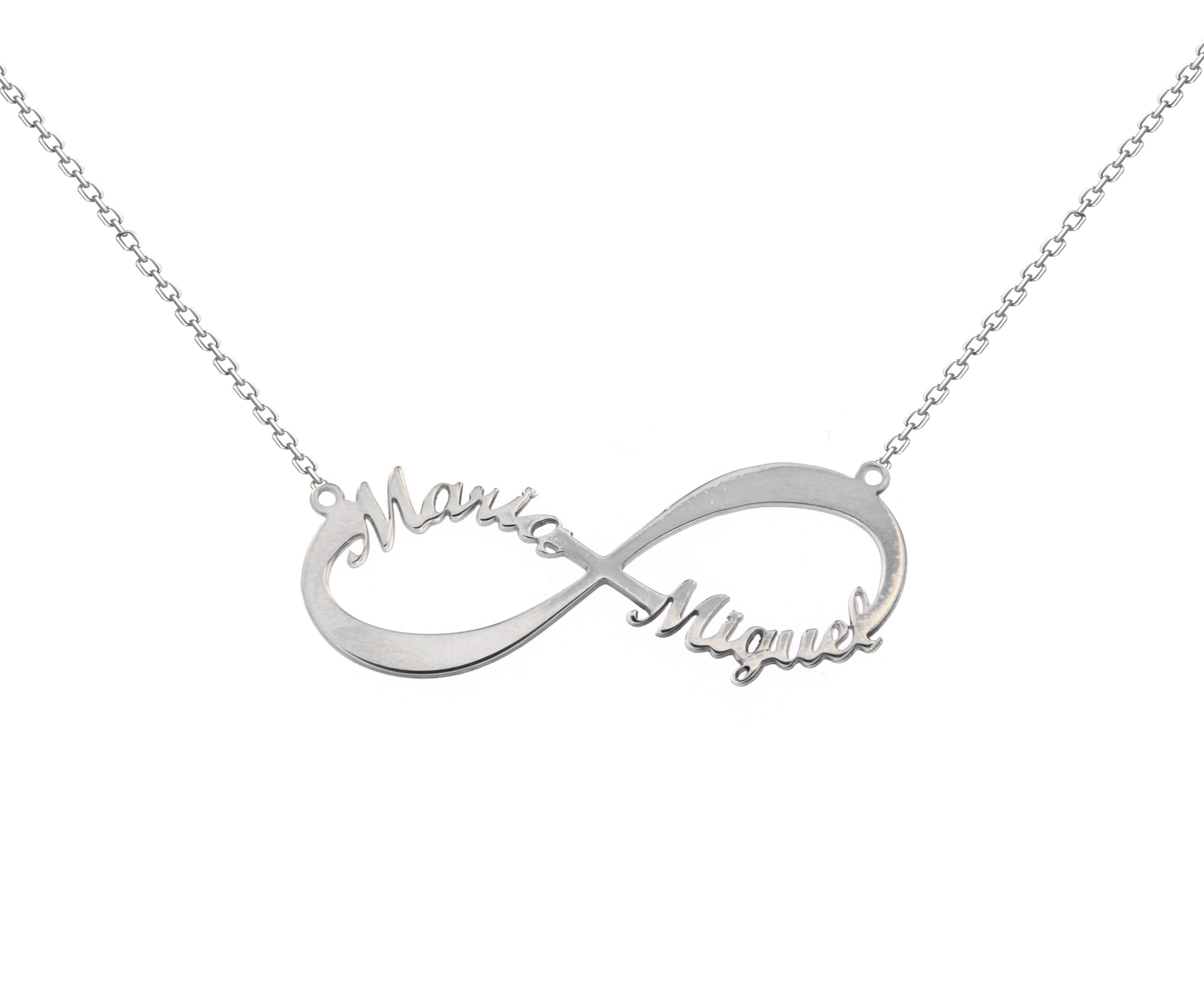 COLLAR PLATA PERSONALIZADO INFINITO