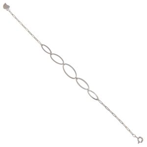 Pulsera de plata Oval Gala con eslabones ovalados