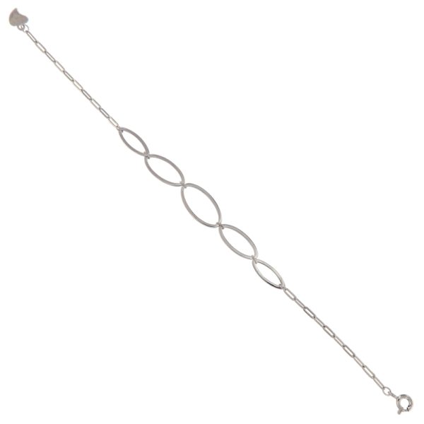 Pulsera de plata Oval Gala con eslabones ovalados