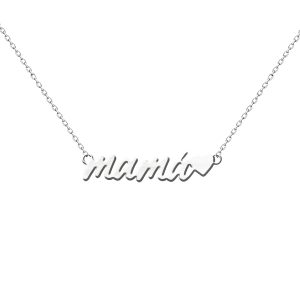 Collar mamá personalizado plata