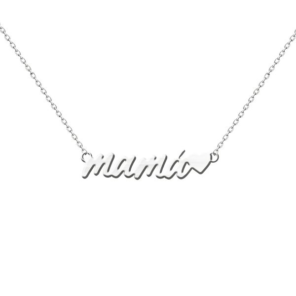 Collar mamá personalizado plata