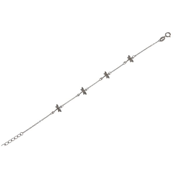 Pulsera de plata Lurea con mariposas