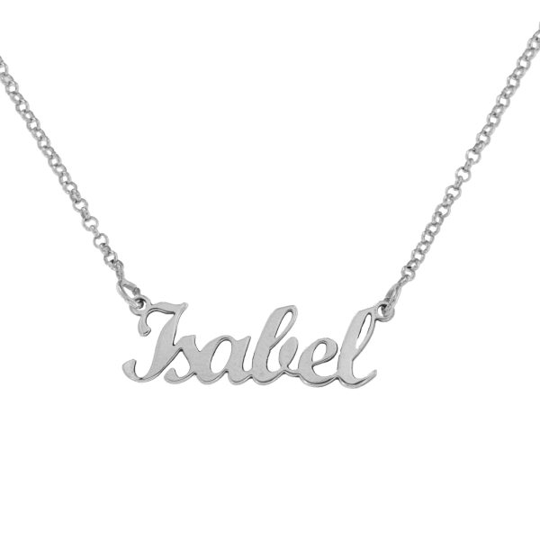 COLLAR PLATA NOMBRE PERSONALIZADO