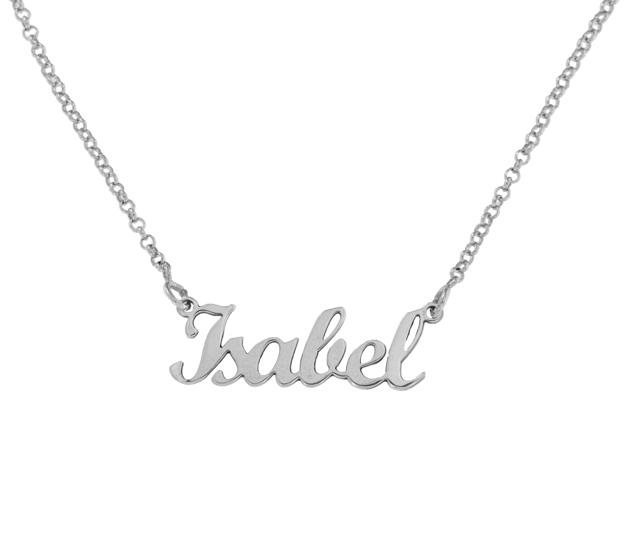 COLLAR PLATA NOMBRE PERSONALIZADO