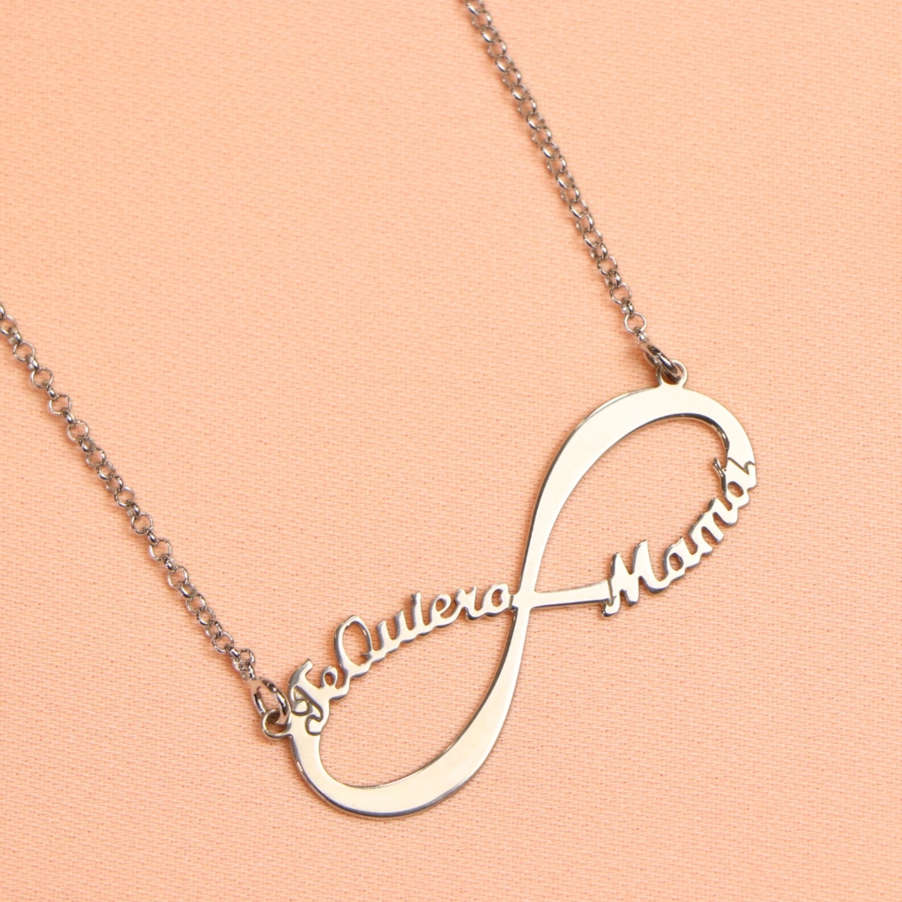 COLLAR PLATA PERSONALIZADO INFINITO - Imagen 2