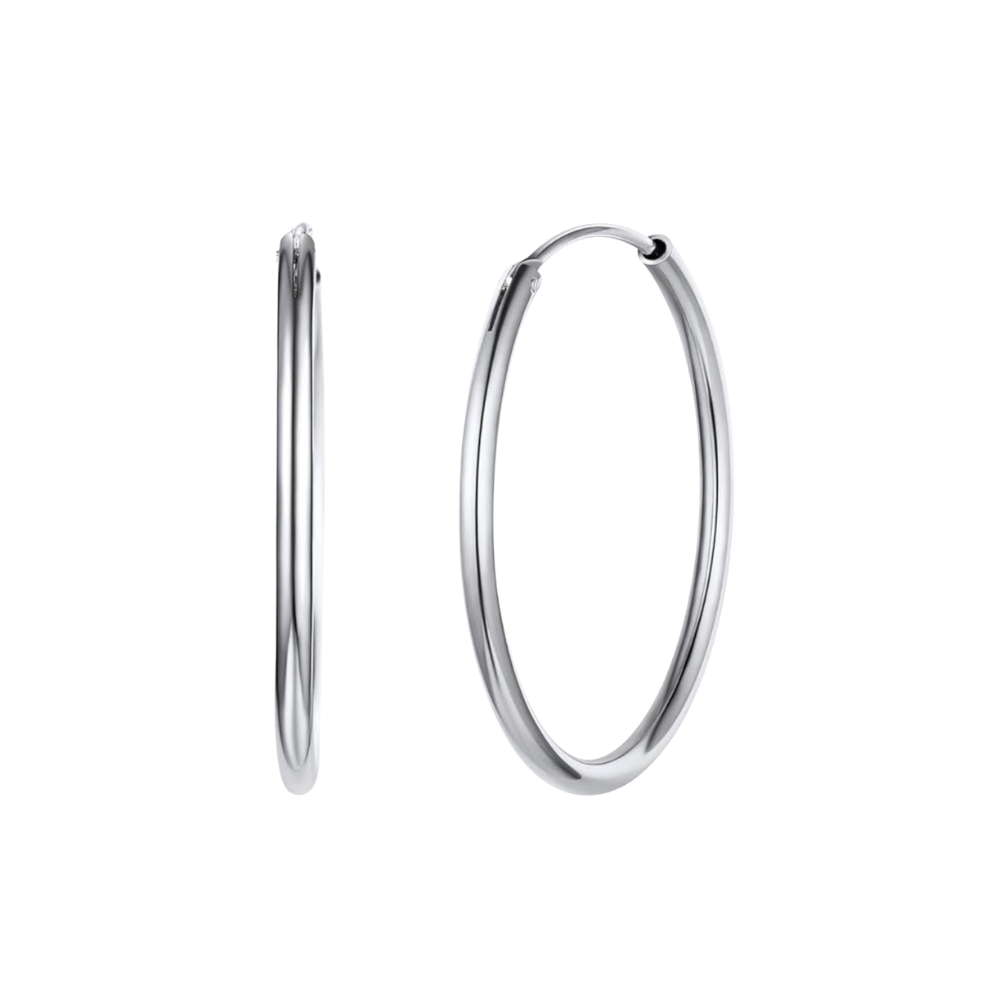 PENDIENTES PLATA ARO VELARIS 20MM